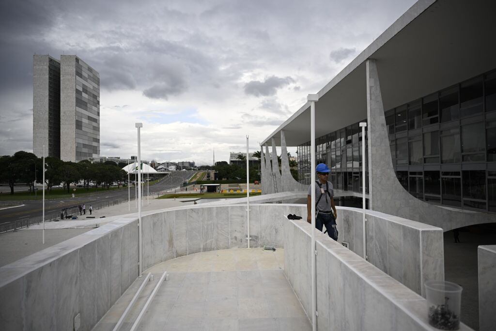 La sede de la presidencia el Palacio de Planalto en la ciudad de Brasilia en Brasil.