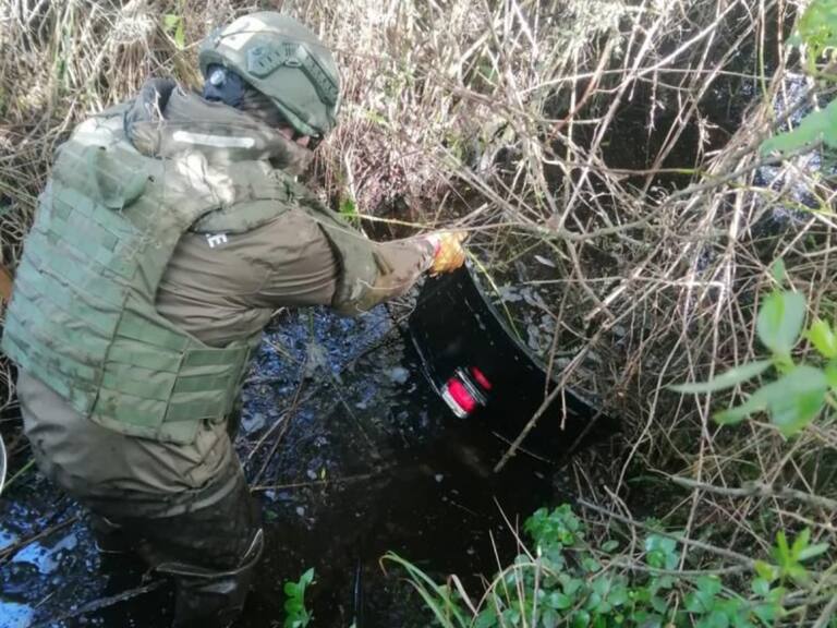 Encuentran escudo de uno de los tres carabineros asesinados en Cañete durante operativo policial en comunidad mapuche del Biobío