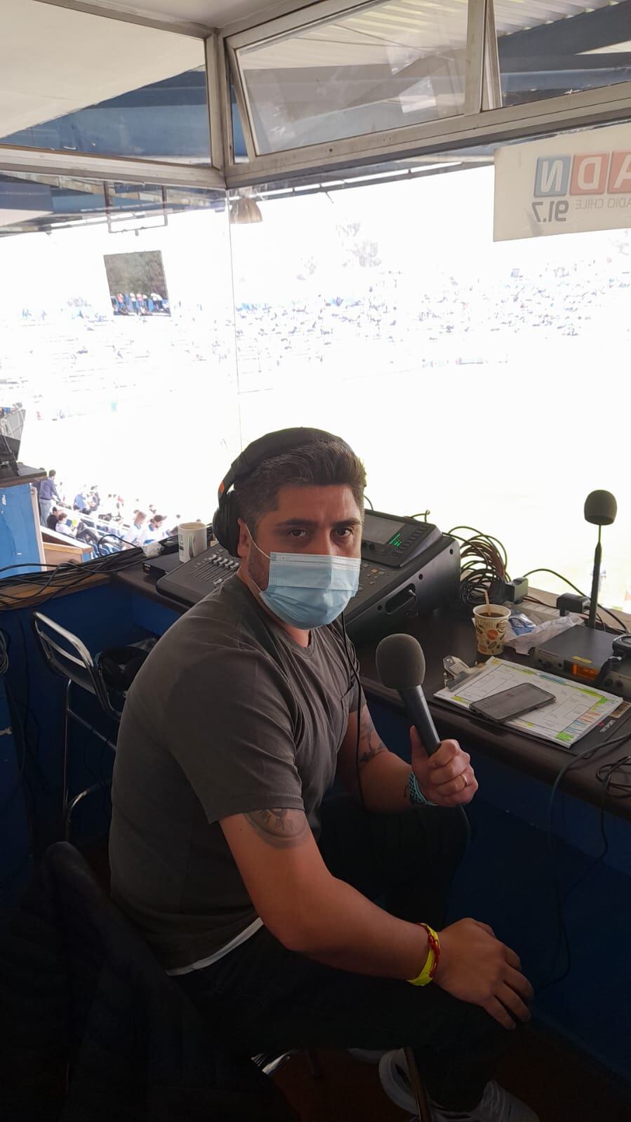 Patricio Barrera en la previa del clásico entre Universidad Católica y Colo Colo