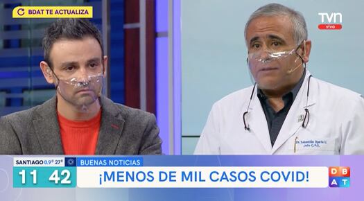 Doctor Ugarte se emocionó ante la baja cifra de casos de covid