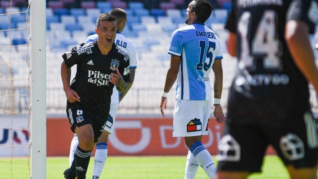 03 DE ENERO 2021 / ANTOFAGASTA Gabriel Costa celebra el 1-0 , durante el partido valido por la Vigésima séptima fecha del Campeonato Nacional AFP Plan Vital 2020, entre Deportes Antofagasta vs Colo Colo , disputado en el Estadio Calvo & Bascuñán
FOTO CAMILO ALFARO / AGENCIAUNO