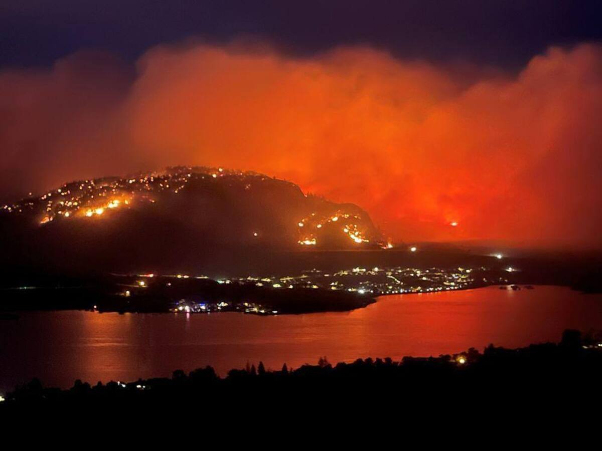 Autoridades declararon la emergencia por los graves incendios en el oeste de Canadá