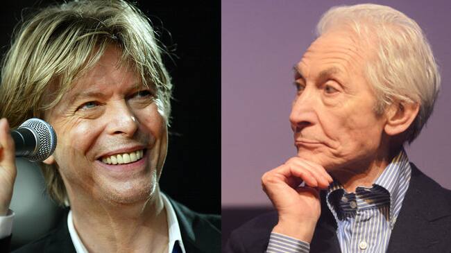 Charlie Watts y David Bowie | Getty Images