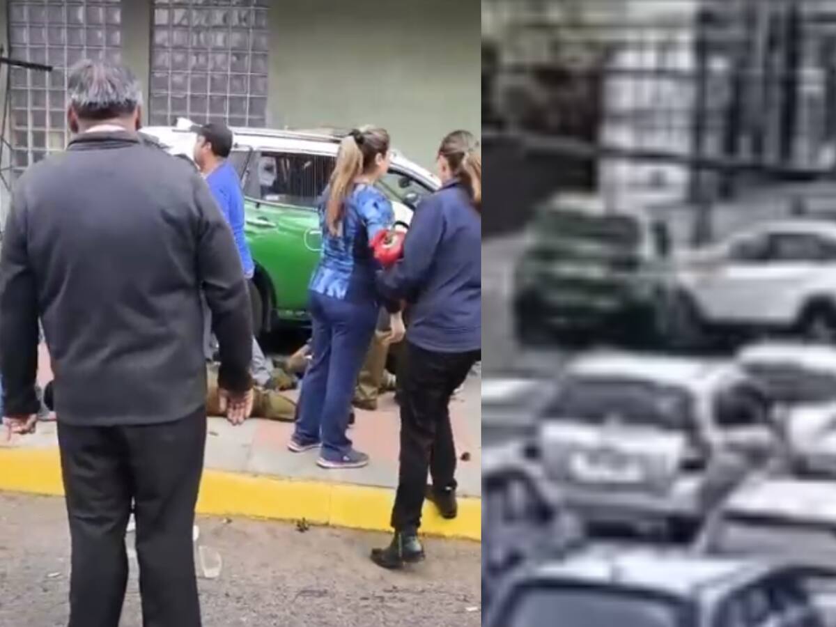 VIDEOS muestran impactante choque entre Carabineros y auto en Iquique: cuatro policías y una civil resultaron heridos