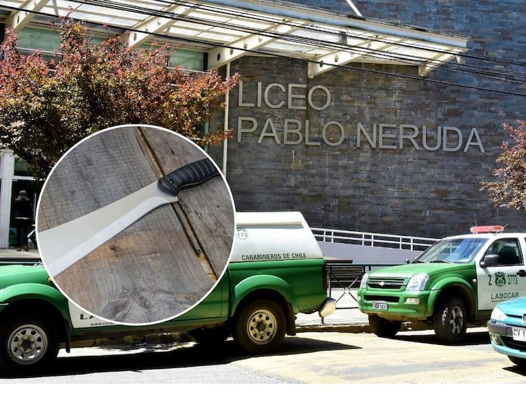 Violencia escolar en Chile: detienen a tres estudiantes que portaban machete en liceo de Temuco