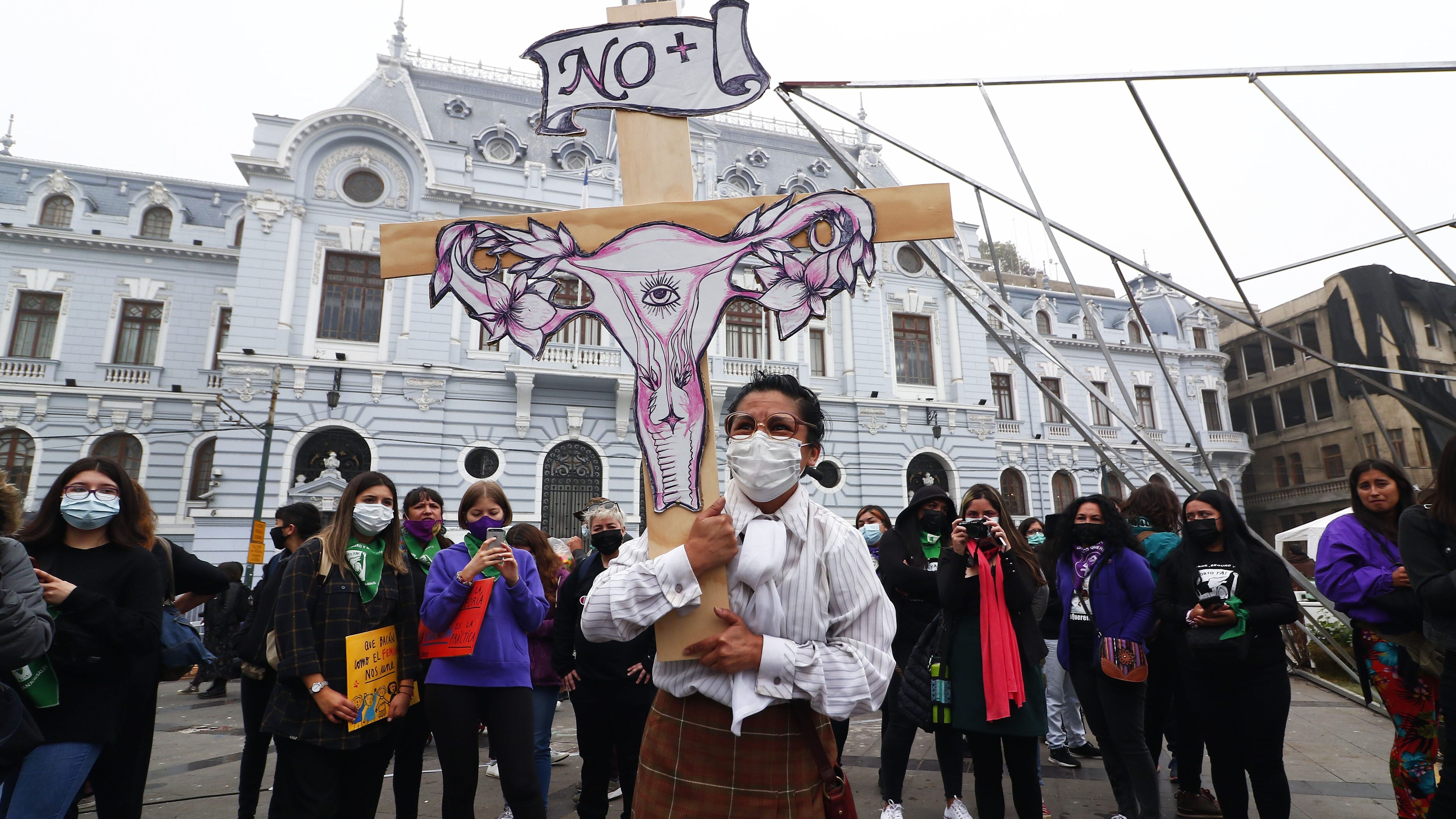 Marcha por el Día Internacional de la Mujer en Valparaíso