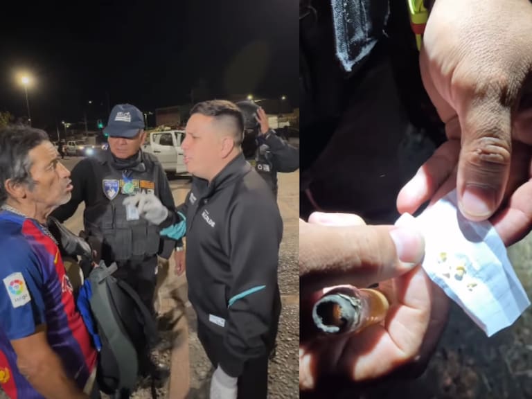 “Los niños no van a crecer viendo cómo ustedes fuman”: Alcalde de Puente Alto encara a hombre en situación de calle en operativo contra ruco