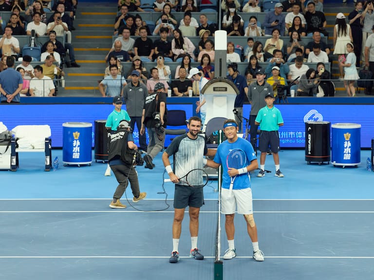 Marin Cilic vs Zhang Zhizhen / Getty Images