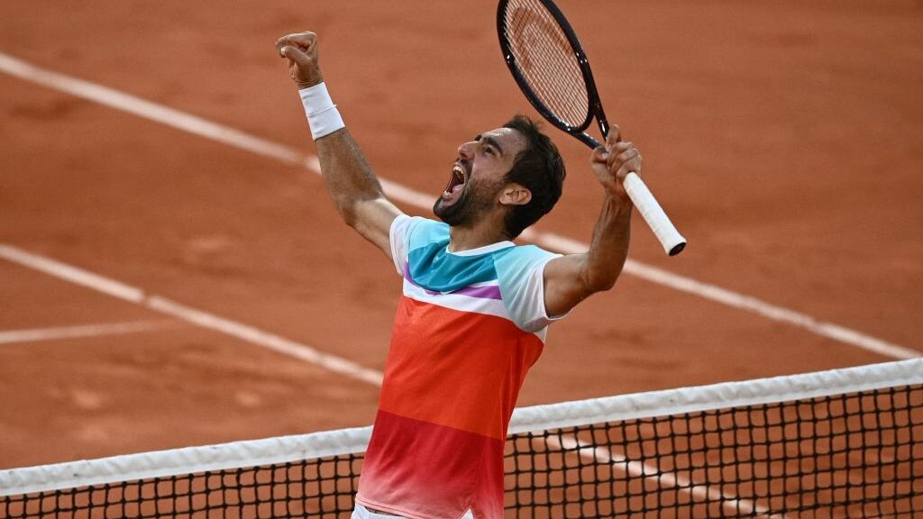 Marin Cilic supera una batalla ante Andrey Rublev para meterse en semifinales de Roland Garros