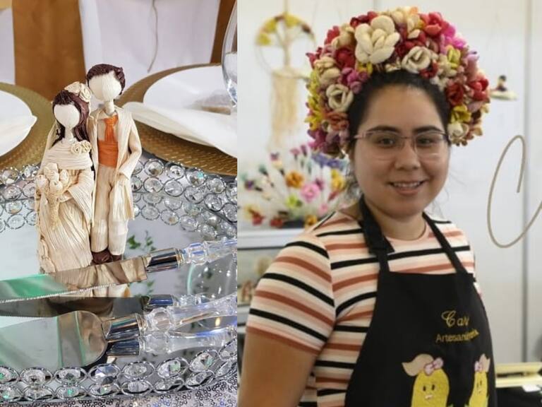 De la feria a Europa: joven de Bajos de Mena exporta artesanías hechas con hojas de choclo