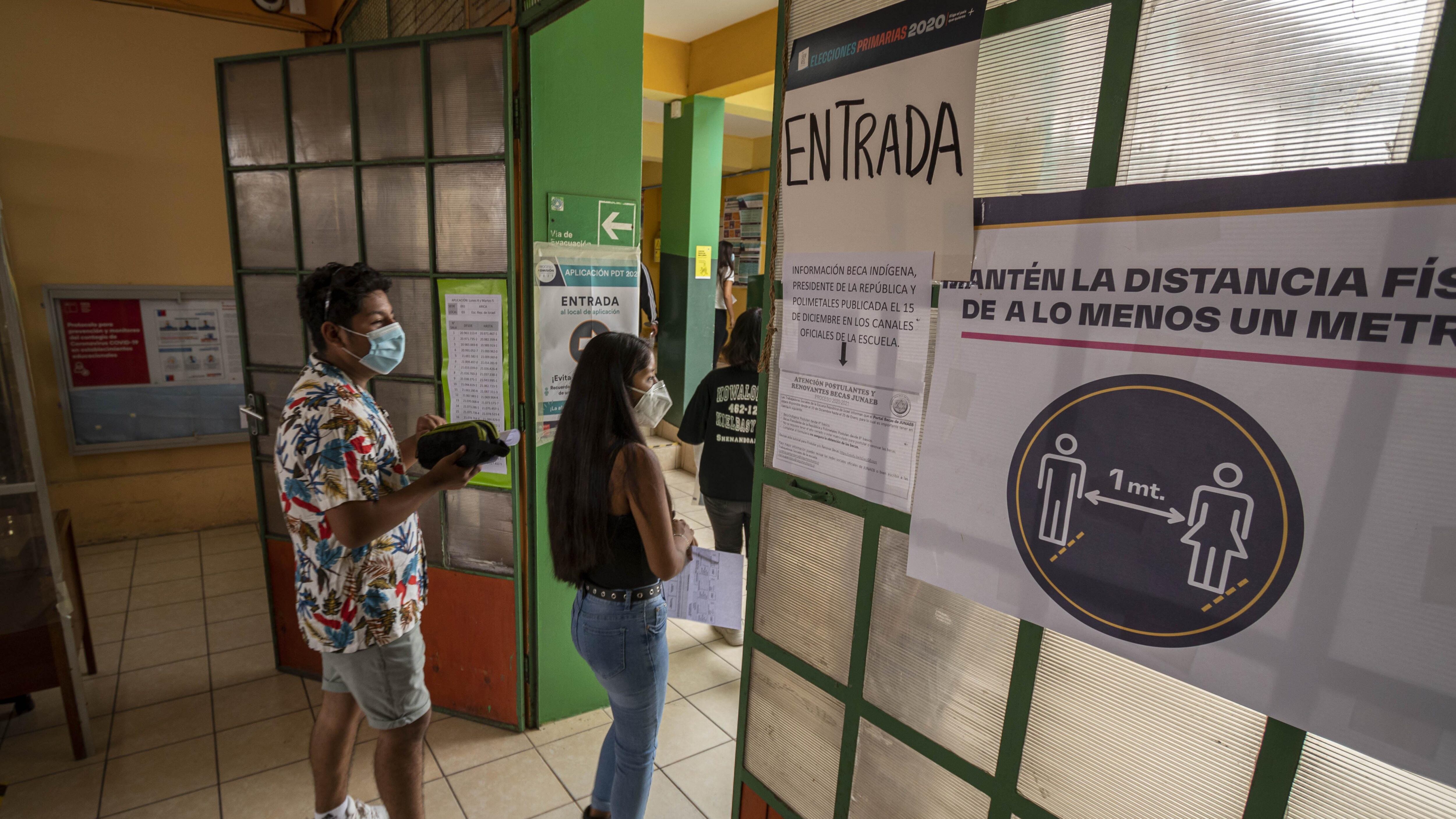 locales de rendición de la Prueba de Transición
