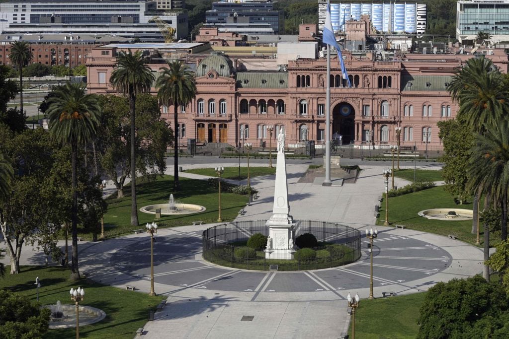 La Plaza de Mayo estuvo vacía en la conmemoración de los 44 años del último golpe civil-militar en Argentina