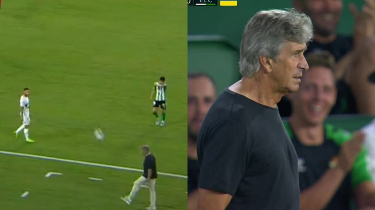 Manuel Pellegrini se lució al controlar el balón en el aire y recibió lluvia de aplausos en el duelo Betis-Elche