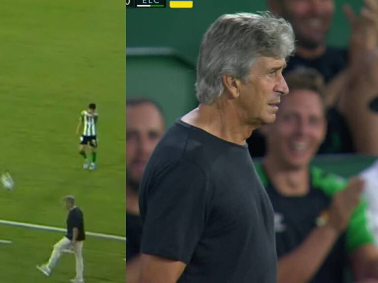Manuel Pellegrini se lució al controlar el balón en el aire y recibió lluvia de aplausos en el duelo Betis-Elche
