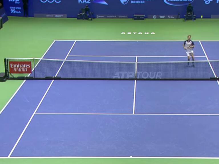 «¿Alguien lo puede explicar?»: el increíble punto que protagonizaron David Goffin y Adrian Mannarino en el ATP 500 de Astana