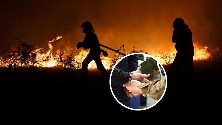 Detienen a tres hombres por iniciar incendios forestales en distintos puntos de la región de Ñuble