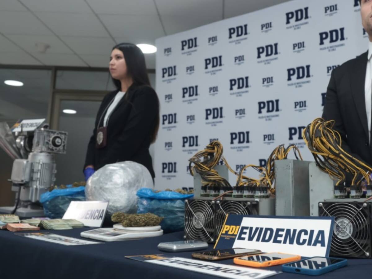 Inédita Operación “Lucerna”: PDI desarticula red de narcotráfico y minería de datos de criptomonedas