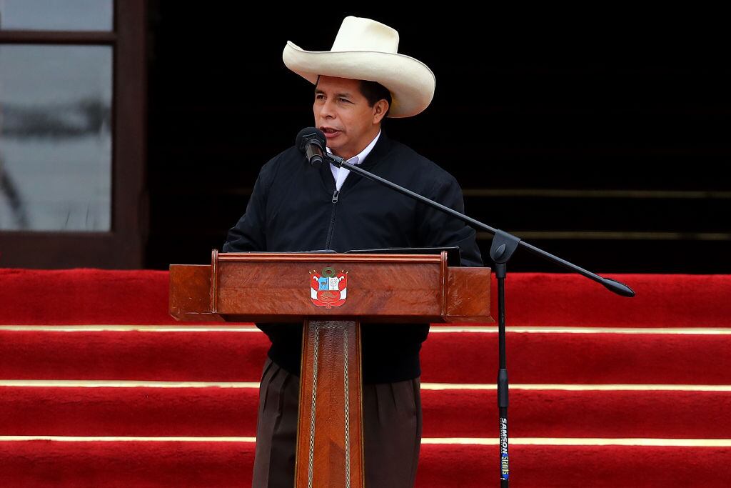 El presidente de Perú Pedro Castillo