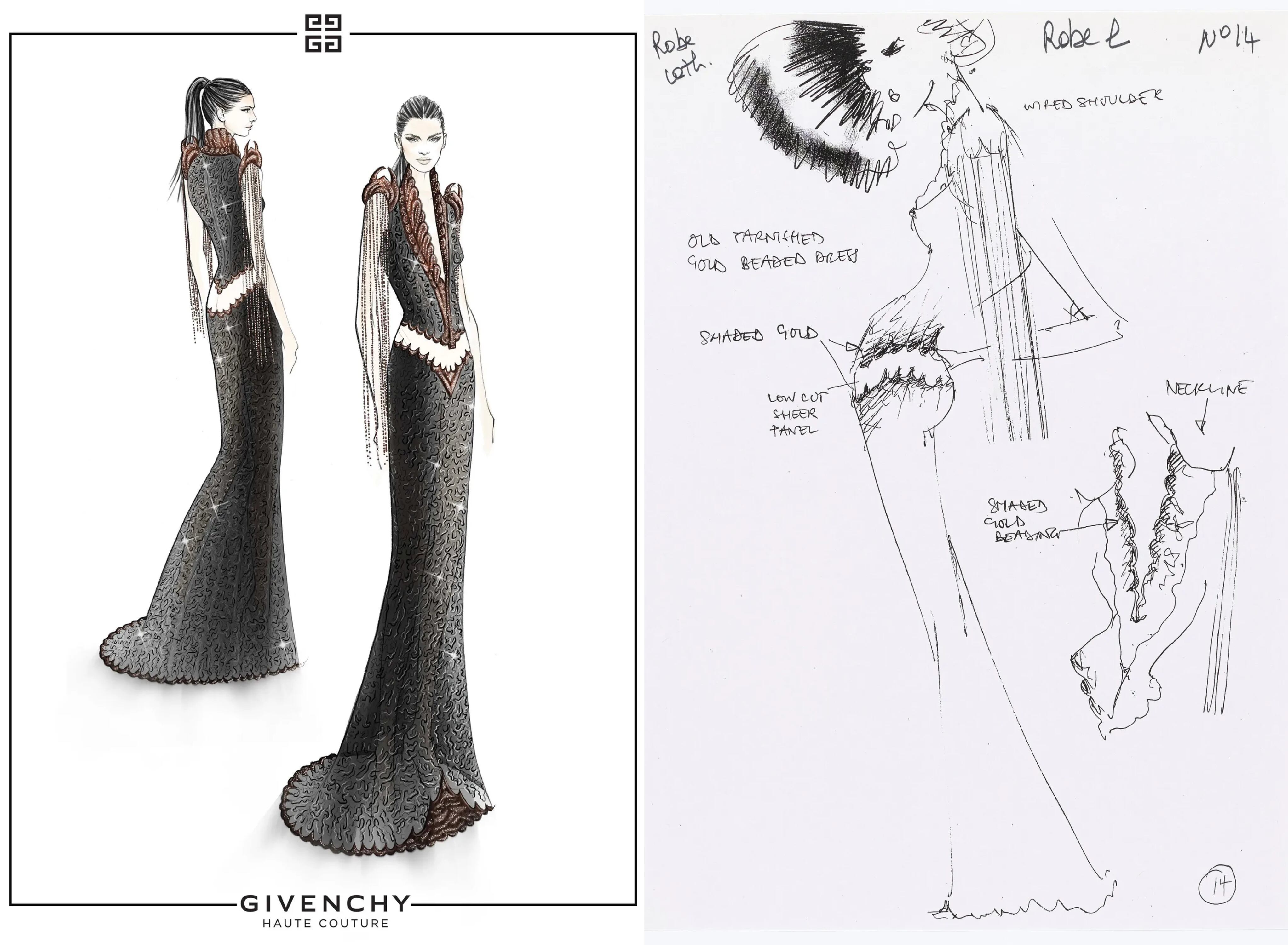 Vestido de Kendall Jenner para la Met Gala 2024 por Givenchy (Vogue US)