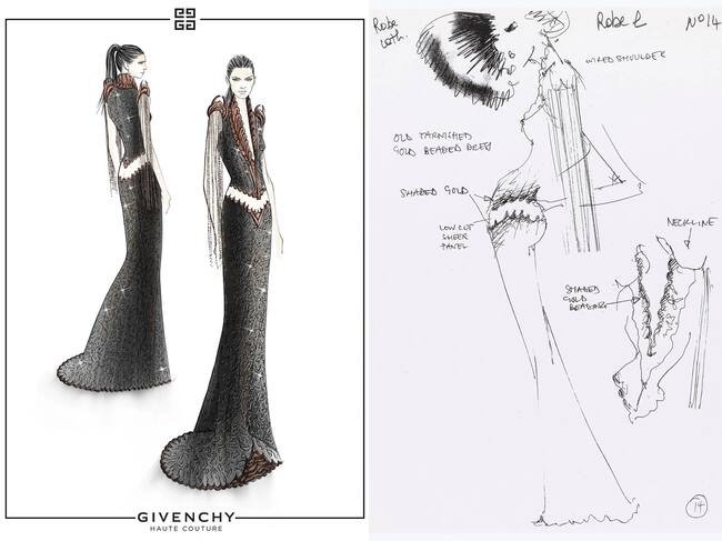 Vestido de Kendall Jenner para la Met Gala 2024 por Givenchy (Vogue US)
