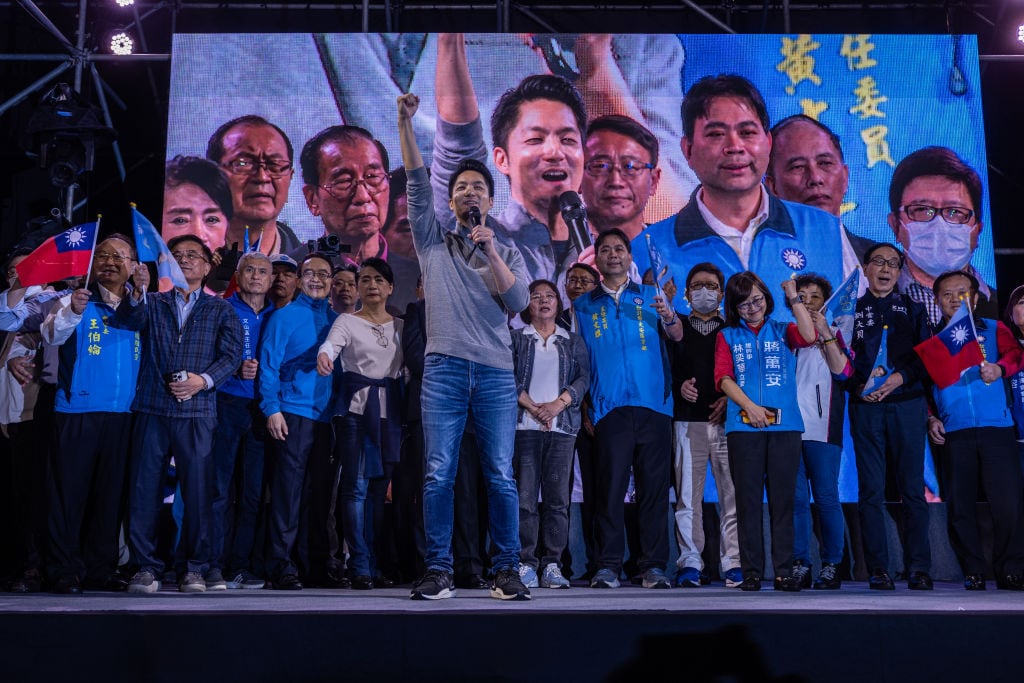 Chiang Wan An del Kuomintang triunfa en la capital Taipei de Taiwán