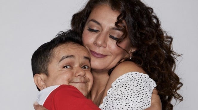 Paola Troncoso y Miguelito