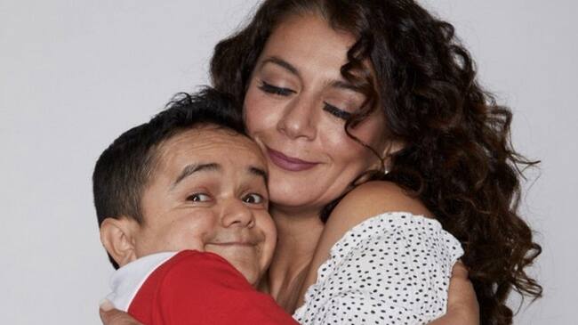 Paola Troncoso y Miguelito