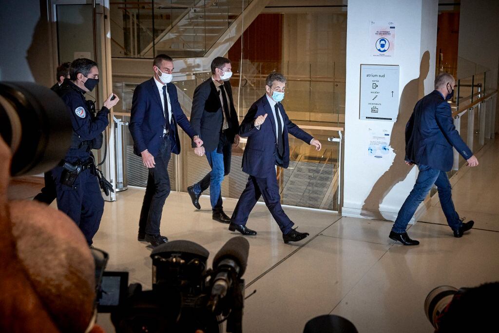 El exmandatario francés Nicolas Sarkozy en la corte de París