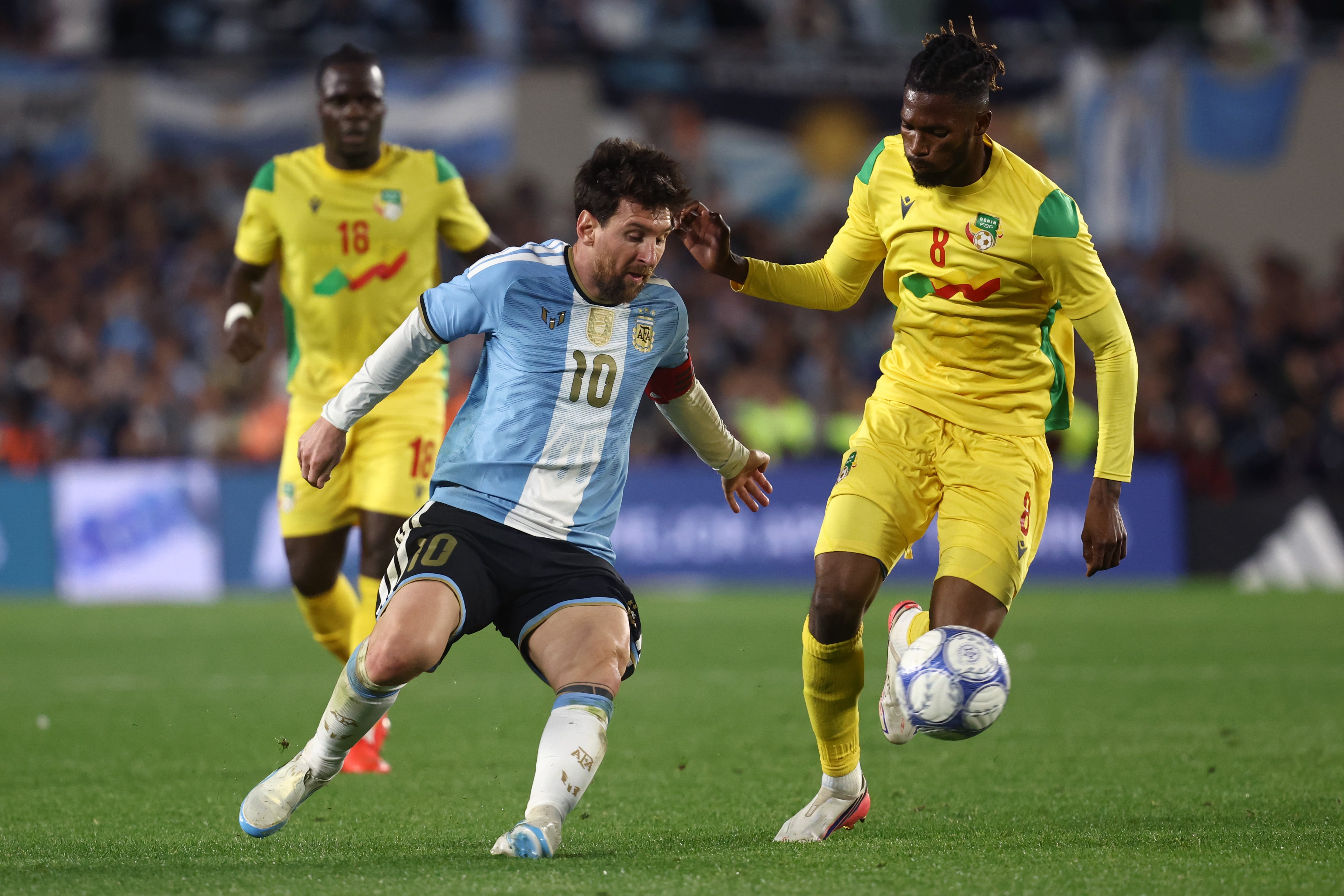 El homenaje a Lionel Messi en medio de su último partido por la selección Argentina