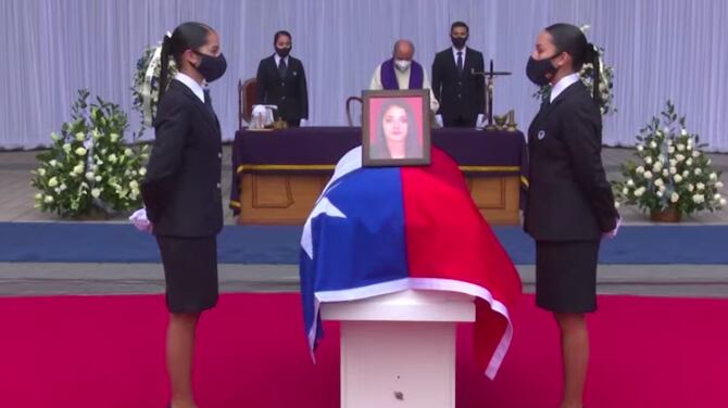 funeral de joven de la PDI Valeria Vivanco