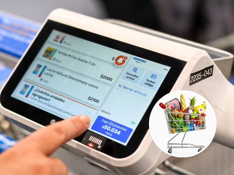 Así son los carros con inteligencia artificial que implementó cadena de supermercados en Chile: adiós a marcar productos en caja