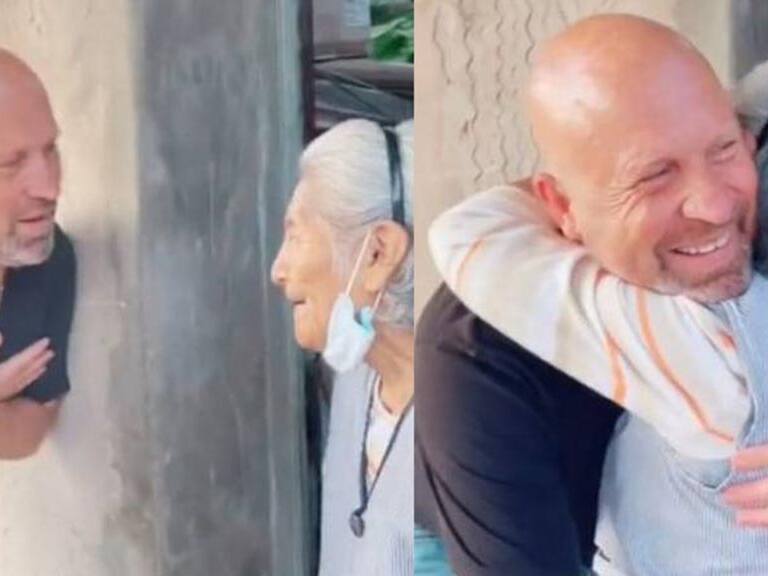 Emotivo reencuentro en video: buscó a su niñera y ambos se reunieron luego de 45 años