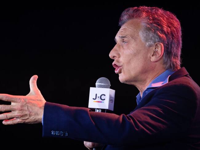 Macri durante la campaña electoral