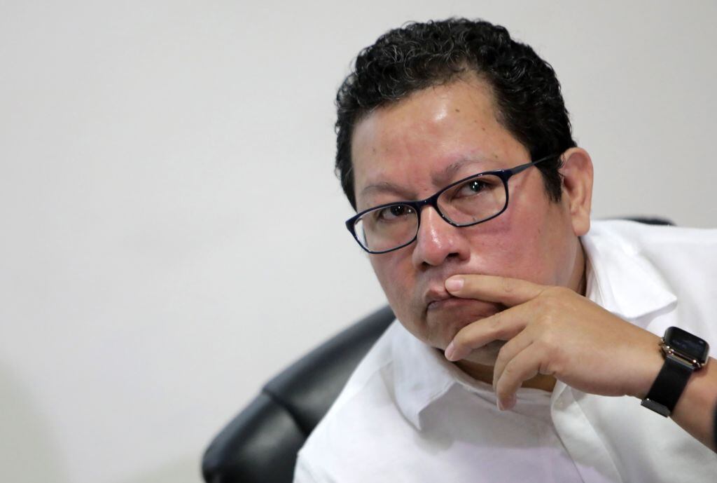 El periodista nicaragüense Miguel Mora