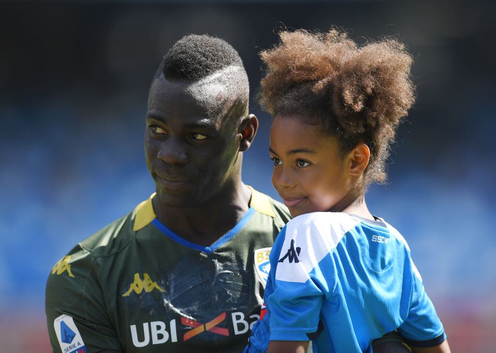 Mario Balotelli y su hija Pia