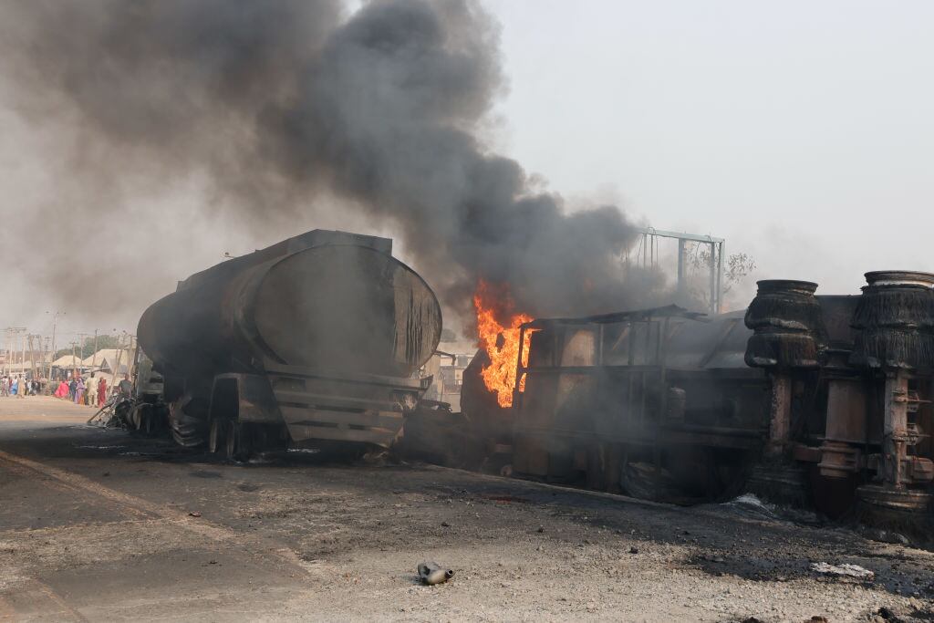 Un camión cargado con gasolina explotó en una carretera en las las cercanías de Dikko, del estado de Níger en Nigeria