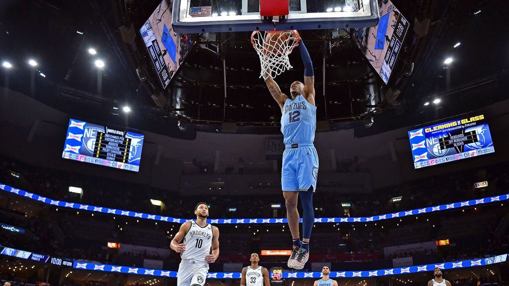 NBA - Memphis Grizzliers - Brooklyn Nets - Ja Morant y Santi Aldama
