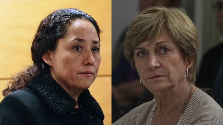 La fiscal Ximena Chong y la alcaldesa de Providencia, Evelyn Matthei