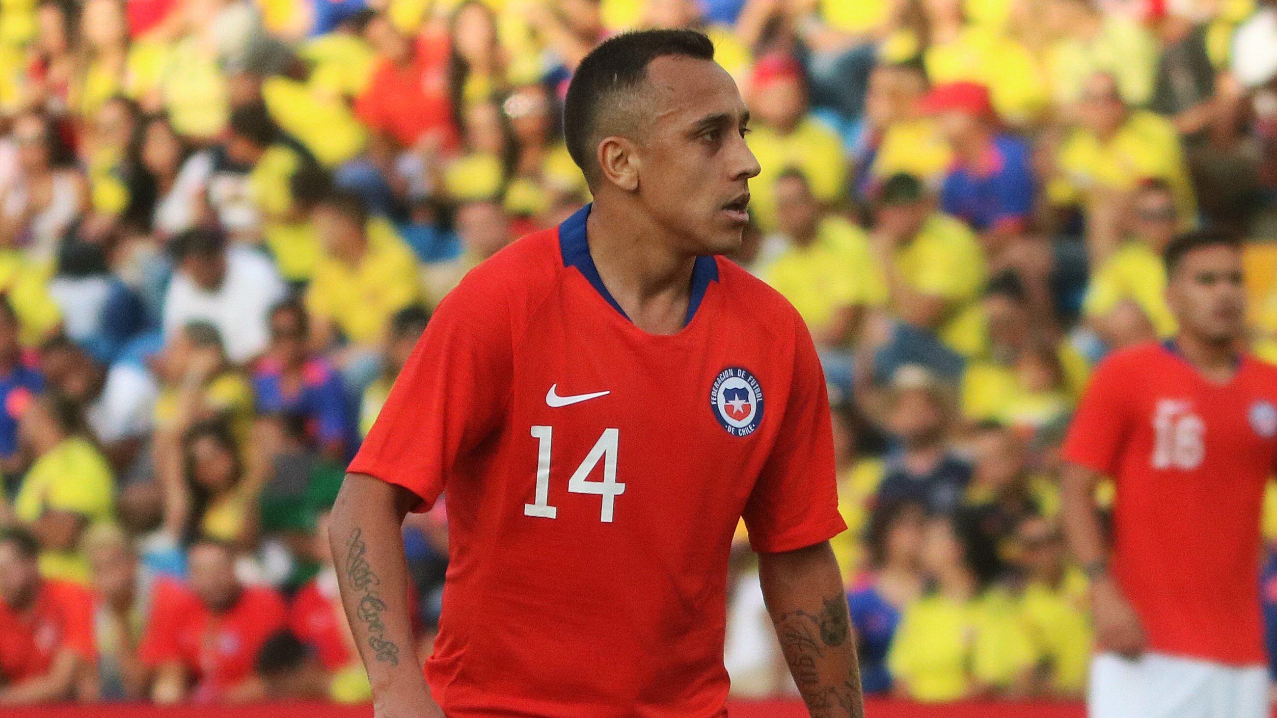 12 DE OCTUBRE DE 2019/ALICANTE, ESPAÑAFabian Orellana, durante el partido amistoso entre las selecciones de Chile vs Colombia jugado en el Estadio José Rico Pérez de Alicante, España.
FOTO: JOSE ANTONIO SOLER/AGENCIAUNO