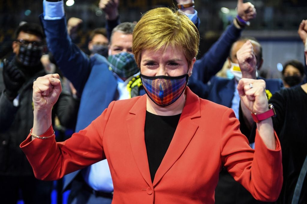 La líder del SNP y primera ministra escocesa Nicola Sturgeon