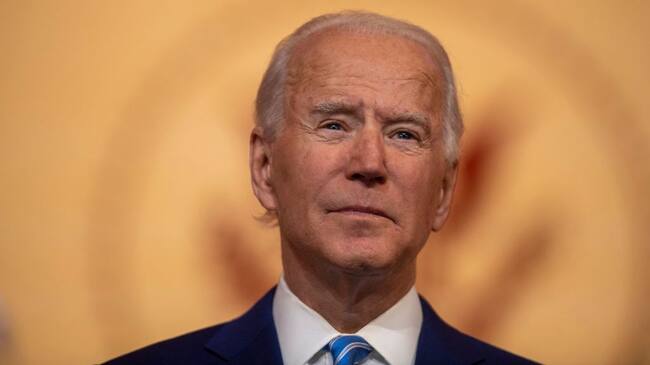 WILMINGTON, DE - NOVEMBER 25: President-elect Joe Biden delivers a Thanksgiving address at the Queen Theatre on November 25, 2020 in Wilmington, Delaware. As Biden waits to be approved for official national security briefings, the names of top members of his national security team were announced yesterday to the public. Calls continue for President Trump to concede the election and let the transition proceed without further delay. (Photo by Mark Makela/Getty Images)