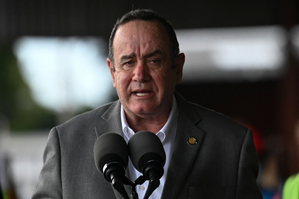 El presidente guatemalteco Alejandro Giammattei