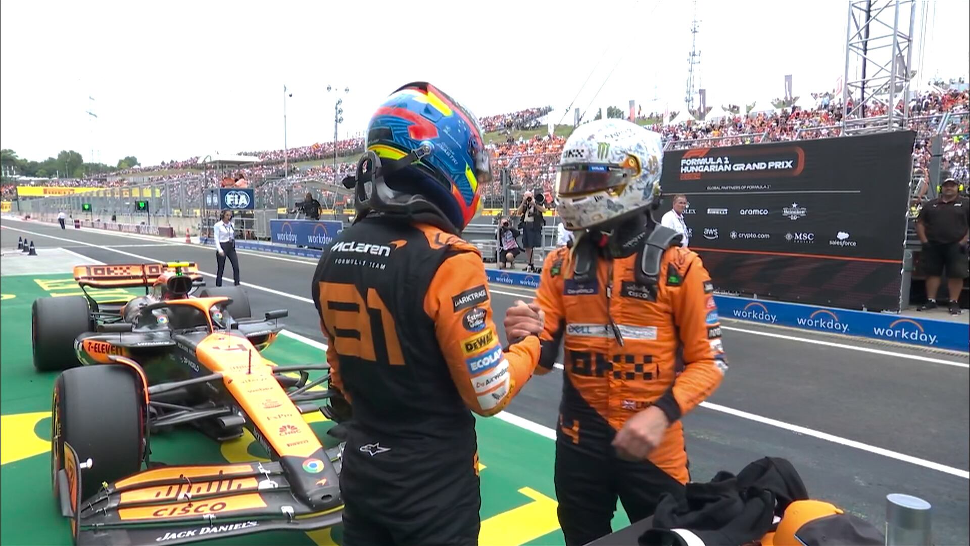 Lando Norris y McLaren comandaron la qualy del Gran Premio de Hungría de Fórmula 1 | X: F1