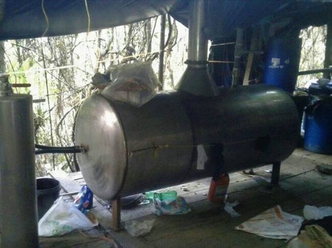 Laboratorio de droga en Guasca