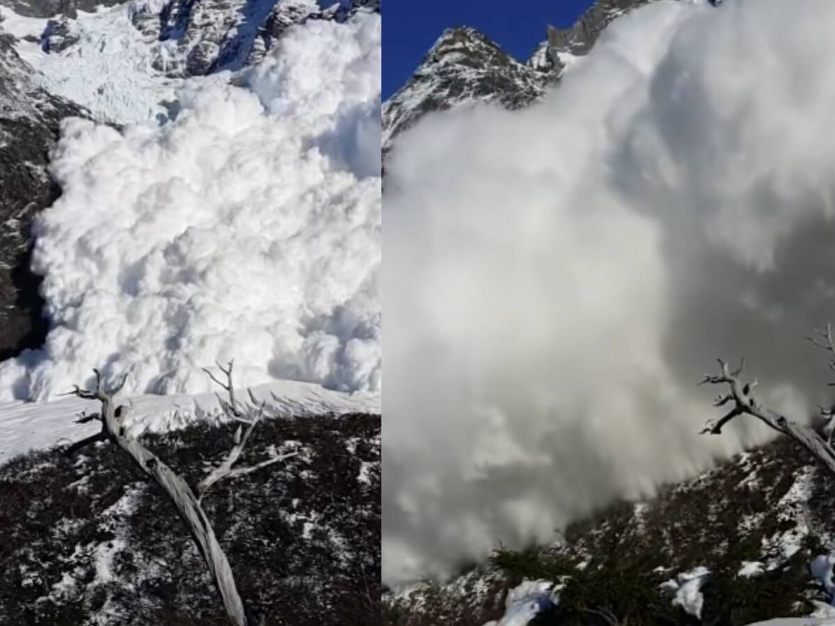 “Quedamos tapados de nieve”: jóvenes graban cuando son alcanzados por avalancha en Torres del Paine