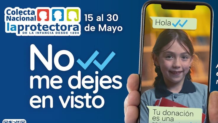 “No me dejes en visto”: Protectora de la Infancia lanza colecta nacional para apoyar a niños vulnerables en Chile