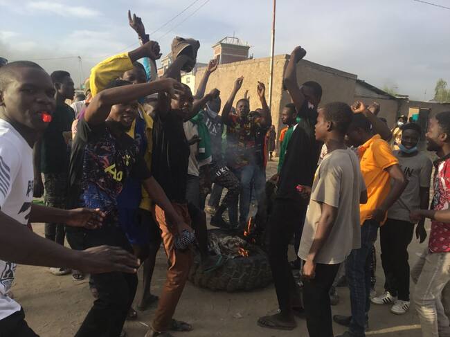 Protestas contra el régimen militar en la ciudad de Yamena en Chad