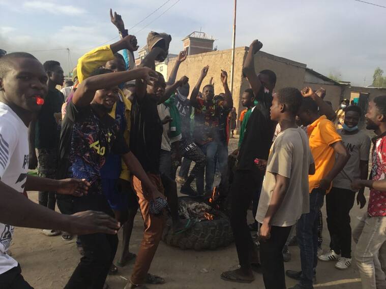 Protestas contra el régimen militar en la ciudad de Yamena en Chad