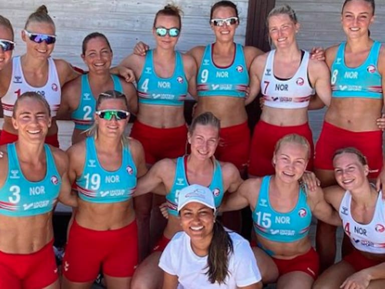 Multa a equipo noruego de handball será donada a institución por la igualdad de niñas y mujeres en el deporte