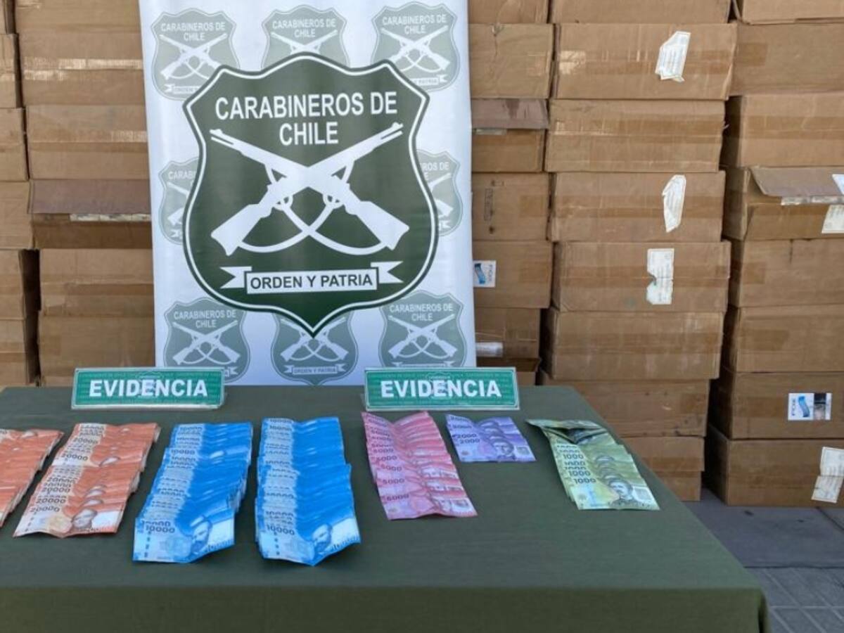 Carabineros incauta $250 millones en cigarrillos de contrabando en Lampa